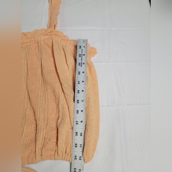 Free People Because Of You Blousen Tank Top Cotton/linen Blend Size Large - Picture 8 of 11